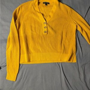 Banana Republic Mustard Knit Sweater